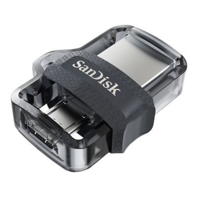 13. USB-Stick SanDisk ULTRA SDDD3-128G-G46 (128 GB; microUSB, USB 3.0; grau)