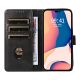 6. Leather Book Case für iPhone 16 Pro – Schwarz