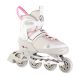NH18188A 2-in-1 GRAU-ROSA GRÖSSE L (39–43) HOCKEY-INLINE-SKATES MIT AUSTAUSCHBAREM HOCKEY-SCHLITTSCHUH