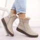2. Damen-Stiefeletten mit Fellfutter, beige, Rieker Y3481-60