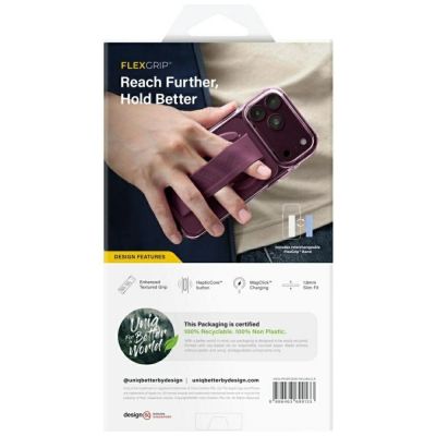 7. Uniq Heldro Air Magclick Ladehülle für iPhone 18 Pro / 17 Pro – Transparent