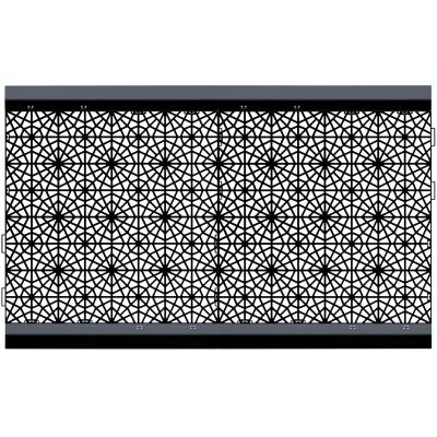 24. Durchbrochenes Pflastergitter-Mosaik schwarz 1 Stück.