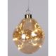 9. LED-Tropfenleuchte aus Glas, 10 cm, Gold
