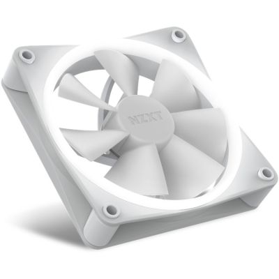 5. NZXT F120 RGB Dreierpack Computergehäuselüfter 12cm Weiß 3 Stück.
