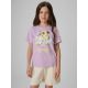 Mädchen-T-Shirt mit Aufdruck, regulär, Größe 4F 4FJRAW26TTSHF4326-052S