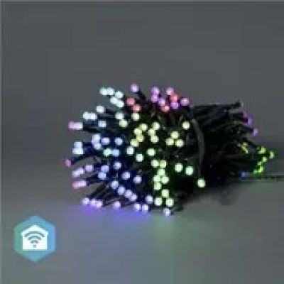 10. Nedis SmartLife Dekorative LED-Lichterkette mit WLAN und RGB-Beleuchtung, 168 LEDs, 20 m Reichweite, kompatibel mit Android™ und iOS