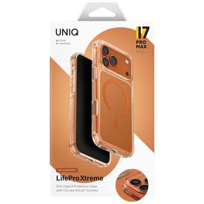 6. Uniq LifePro Xtreme Magclick Ladehülle für iPhone 17 Pro Max - Orange