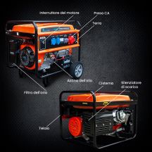 Extralink EGH-7000 Hybrid-Stromgenerator, 7 kW