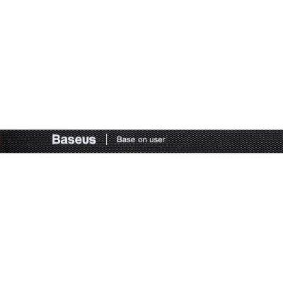 4. Baseus Rainbow Circle Klettbänder - Klettverschluss Klettband Kabelorganisator 3m schwarz (ACMGT-F01)