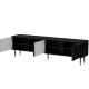 2. 4D MOUNTAIN TV-Schrank 204x40x55 schwarz + gold
