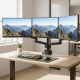 8. Maclean MC-811 Tischhalterung für 3 Monitore (Desktop; 17" - 27"; max. 20 kg)