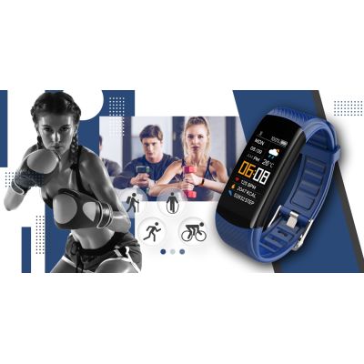5. Smartwatch GIEWONT Schwarz Marineblau 2 Armbänder GW200-6