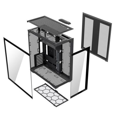MODECOM VOLCANO SPACE XL FULL TOWER NF CASE SCHWARZ
