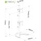 2. TECHLY VERTIKALER TISCHSTÄNDER FÜR 2 MONITOREN 13-27" LCD 10KG