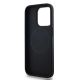 7. DKNY Leather Checkered Mono Pattern MagSafe-Hülle für iPhone 15 Pro – Schwarz
