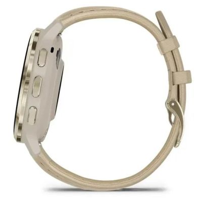 10. Garmin 010-02785-55 Smartwatch / Sportuhr, 3,05 cm (1,2") AMOLED-Display, 41 mm, digitaler Touchscreen (390 x 390 Pixel), Gold, WLAN, GPS