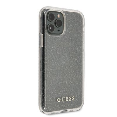 5. Guess GUHCN58PCGLSI iPhone 11 Pro Silber/Silber Hartschale Glitter