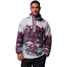 Columbia Helvetia II bedrucktes Fleece mit halbem Druckknopf, 2098461624, Burgunderrot, L