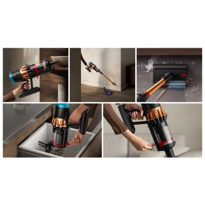 5. Dyson V16 Piston Animal 2-in-1 Akku-Staubsauger, beutellos, 1,3 l Tank, 900 W, Schwarz, Kupfer