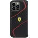3. Ferrari Twist Metall-Logo-Hülle für iPhone 15 Pro Max – Schwarz