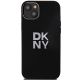 3. DKNY Liquid Silicone Metal Logo Hülle für iPhone 15 Plus / 14 Plus – Schwarz