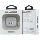 3. Karl Lagerfeld Monogramm Choupette Head Case für AirPods 4 - Silber
