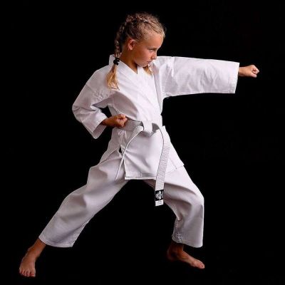 9. Karate-Kimono für Kinder + gratis Gürtel - DBX BUSHIDO ARK-3102 120 cm