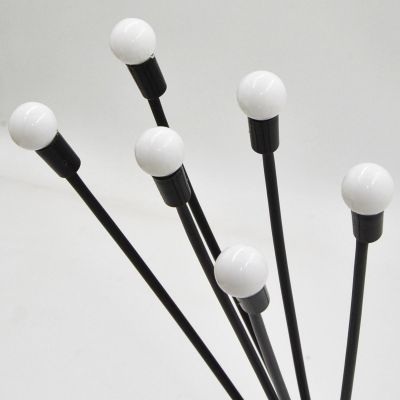 10. Solarlampe „Tanzt im Wind“ – Weiße Kugeln, 6 LEDs, 72 cm, Kaltweiß