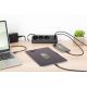 23. Digitus 3-fach-Steckdosenleiste fürs Büro mit 2 USB-A- und 1 USB-C-Anschluss, Schwarz