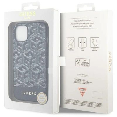 8. Guess GUHMP14SHGCFSEK iPhone 14 6,1" schwarz/schwarzes Hardcase GCube Stripes MagSafe
