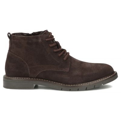 2. Herren-Ankle-Boots aus Leder, ungefüttert, Wildleder, dunkelbraun, Filippo MBT8318