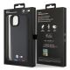 8. BMW BMHCP15M22PTDK iPhone 15 Plus 6,7" schwarz/schwarzer Lederstempel Tricolor