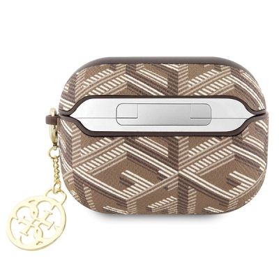 2. Guess GUAPPGCE4CW Hülle für AirPods Pro – brauner GCube Charm