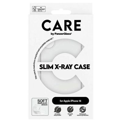 4. CARE by PanzerGlass X-Ray Soft Basic Case mit MagSafe für iPhone 16 – Transparent