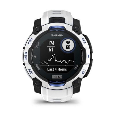 28. GARMIN Instinct 3 45mm SOLAR Whitestone Smartwatch