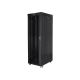 3. LANBERG Standschrank 19" 42U 800X1000 Glastür LCD Schwarz FF01-8042-12BL (Flachverpackung)