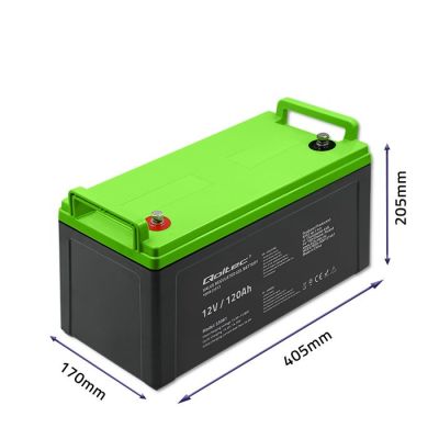 8. QOLTEC Gelbatterie 12V | 120Ah | Gel