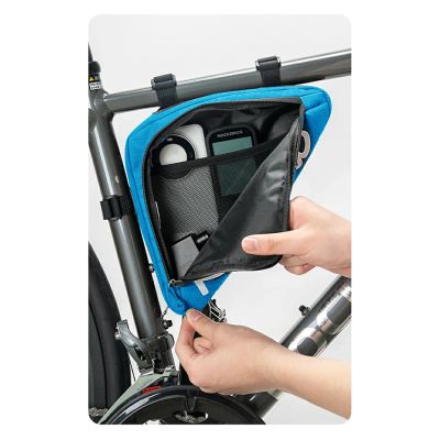 3. Rockbros G002 Flash Journey Dreieck-Rahmentasche 1,4 l – Blau