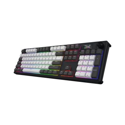 3. HATOR Skyfall Pro Wireless 100 Gaming-Tastatur USB + RF Wireless + Bluetooth QWERTZ US Englisch Schwarz, Grau
