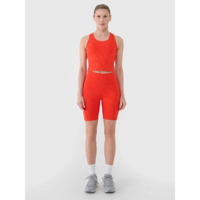 5. Schnelltrocknendes Damen-Trainings-Crop-Top 4F 4FWSS25TFSLF413-62S