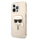 2. Karl Lagerfeld Glitzer Karl's Head Case für iPhone 13 Pro / iPhone 13 - Gold