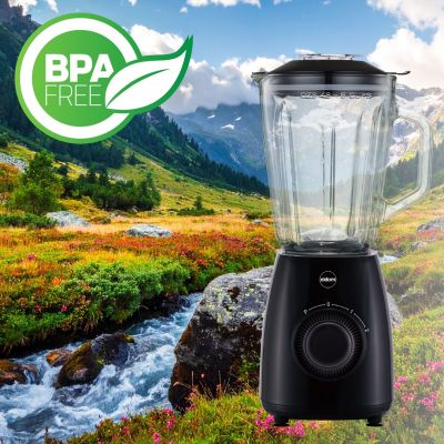 12. ELDOM BK6 NOXAR 100W SCHWARZ 22000 U/min 1,8 L GEHÄRTETES GLAS KANNENBEHÄLTER ZWEI GESCHWINDIGKEITSSTUFEN + PULSFUNKTION