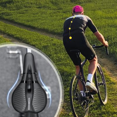 6. Rockbros 8182 City-Fahrradsattel, komfortabel, anatomisch geformt – schwarz
