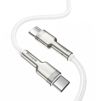 3. Baseus Cafule Metall-Netzteil 100W USB-C – USB-C-Kabel 2 m – Weiß
