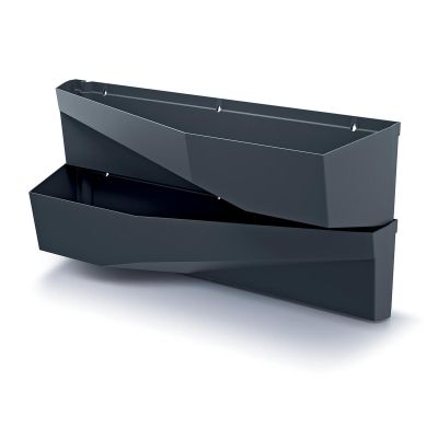 34. Vertikales Gartenblumenbeet, 4er-Set, Anthrazit