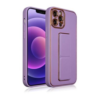 2. Neue Kickstand Case Hülle für iPhone 13 Pro Max mit Ständer Lila