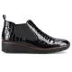 24. Rieker W R474 Schlangenleder Stiefeletten schwarz