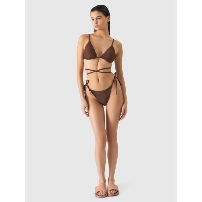 4. Damen Badeanzug Bikinioberteil 4F 4FWSS24UBKTF041-81S Braun