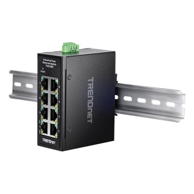 4. Trendnet TI-ELC80 Netzwerk-Switch, unmanaged Fast Ethernet (10/100), Schwarz
