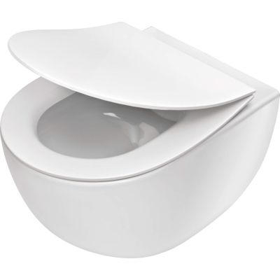 Wandhängende, randlose Toilette